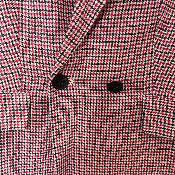 Talbots Double Breasted Houndstooth Blazer Size 6 - Picture 4 of 8